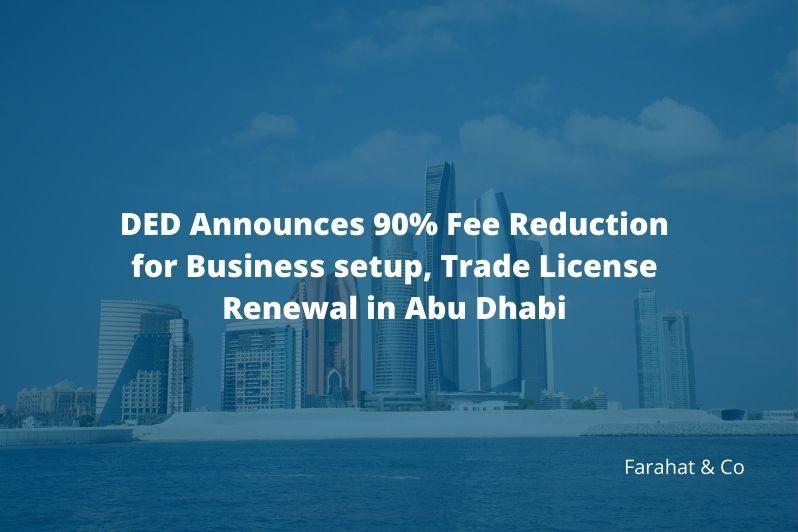 fee reduction on abudhabi business setup